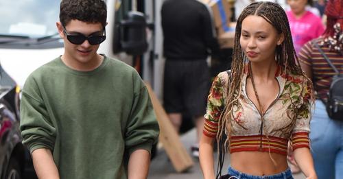  Nico Parker Thandiwe Newton's Daughter and AQuietPlace's Noah Jupe were seen hanging out in London this week